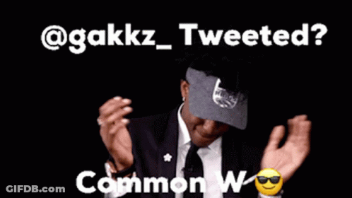 Man In Suit And Tie Says @Gakkz Tweeted Common GIF