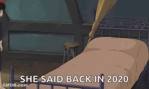 Man In Suit And Tie Says He's Baaack GIF