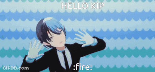 Man In Suit And Tie Says Hello Kip GIF