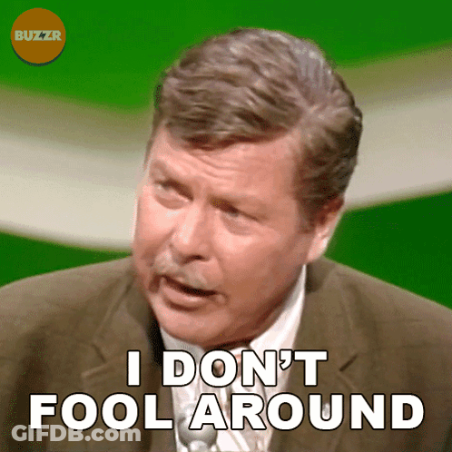 Man In Suit And Tie Says I Don T Fool Around GIF