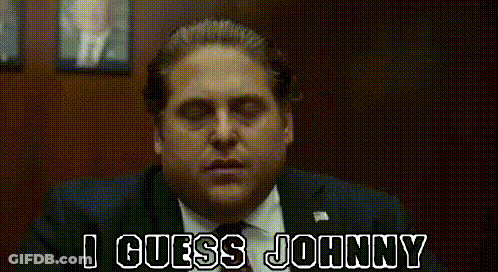 Man In Suit And Tie Says I Guess Johnny GIF