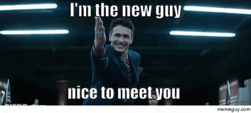 Man In Suit And Tie Says I'm The New Guy GIF
