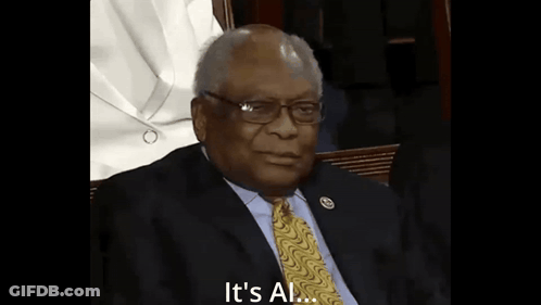 Man In Suit And Tie Says It's Al GIF