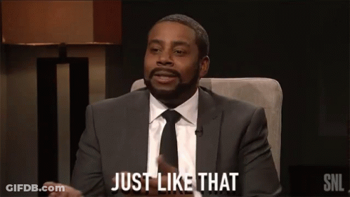 Man In Suit And Tie Says Just Like That GIF