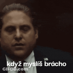 Man In Suit And Tie Says Když Myslíš Bracho GIF