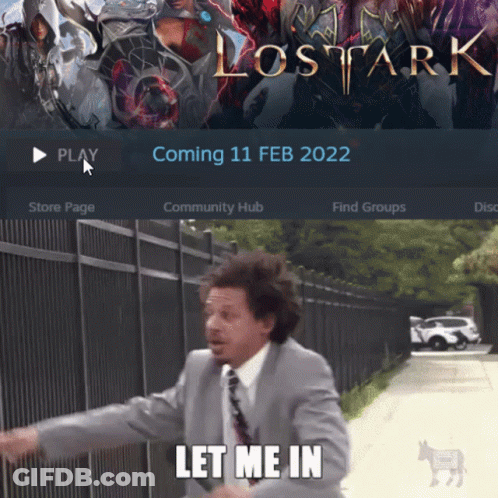 Man In Suit And Tie Says Let Me In GIF