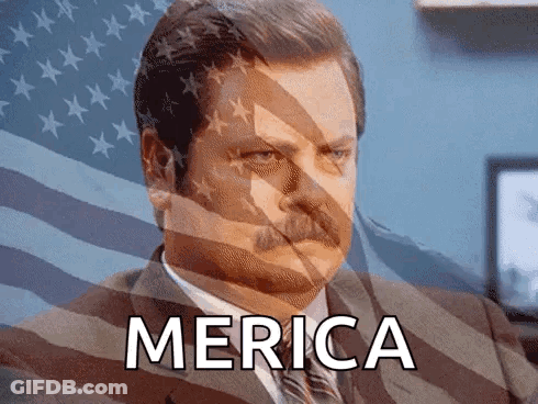 Man In Suit And Tie Says Merica GIF