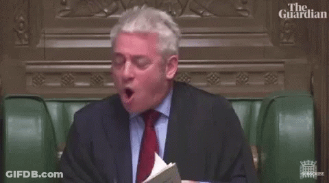 Man In Suit And Tie Says Order GIF