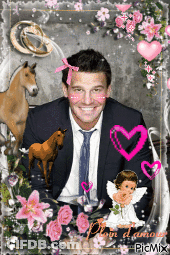 Man In Suit And Tie Says Plein D' Amour GIF