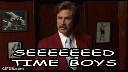 Man In Suit And Tie Says Seeeeed Time Boys GIF