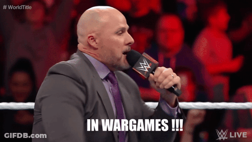 Man In Suit And Tie Says WarGames !!! GIF