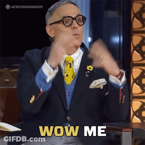 Man In Suit And Tie Says Wow Me GIF