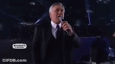 Man In Suit And Tie Singing Into Microphone Khostyle7 GIF