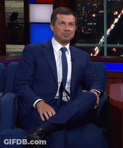 Man In Suit And Tie Sitting Cross-Legged GIF