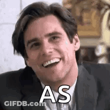 Man In Suit And Tie Smiling Making Face GIF