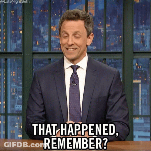 Man In Suit And Tie Smiling That Happened Remember GIF