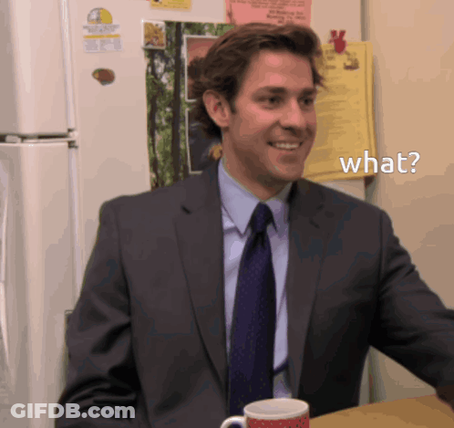 Man In Suit And Tie Smiling What GIF