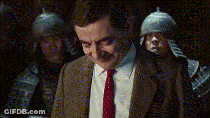 Man In Suit And Tie Smiling With Soldiers GIF