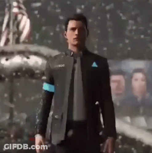 Man In Suit And Tie Standing GIF