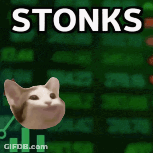 Man In Suit And Tie Stands Before Red Arrow GIF