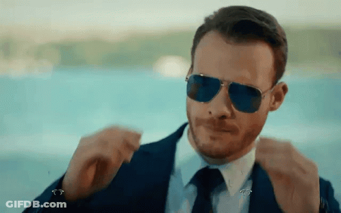 Man In Suit And Tie Sunglasses GIF