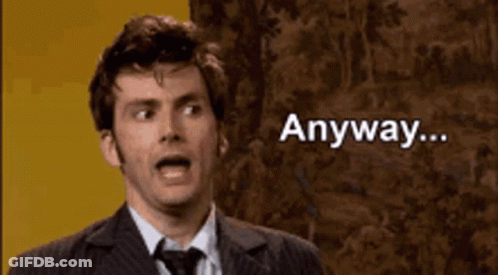 Man In Suit And Tie Surprised Saying Anyway GIF