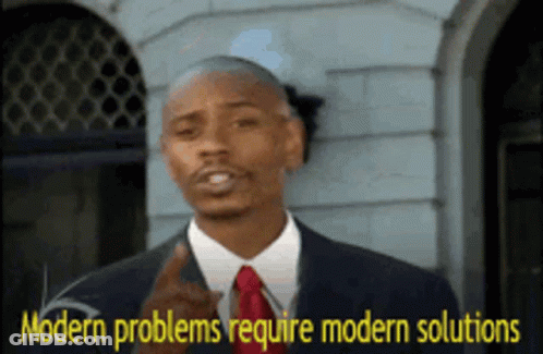 Man In Suit And Tie Talking About Modern Problems GIF