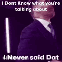 Man In Suit And Tie Talking Purple Background GIF