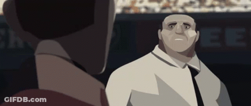 Man In Suit And Tie Talking To Another Man GIF