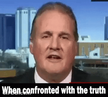 Man In Suit And Tie Talking When Confronted With The Truth GIF