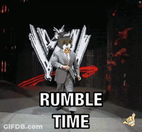 Man In Suit And Tie Walking Rumble Time GIF