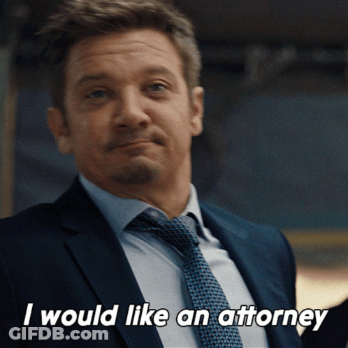 Man In Suit And Tie Wants Attorney GIF