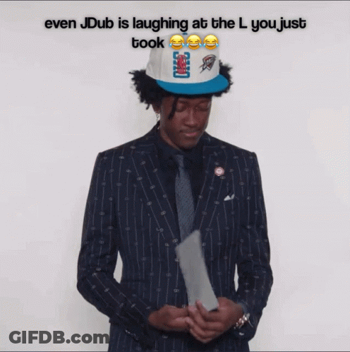 Man In Suit And Tie Wearing Hat Saying Jdub GIF