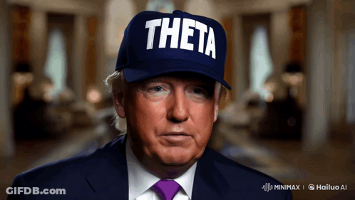 Man In Suit And Tie Wearing Theta Hat GIF
