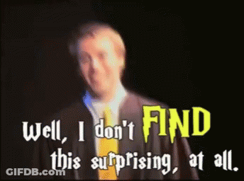 Man In Suit And Tie Well I Don't Find This Surprising At All GIF