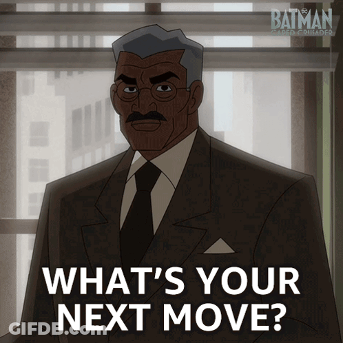 Man In Suit And Tie What's Your Next Move GIF