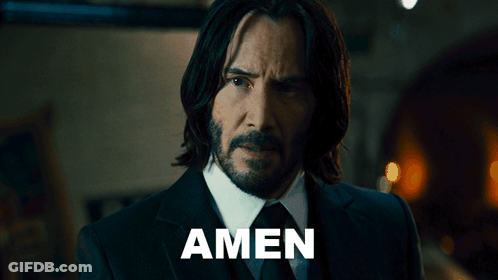 Man In Suit And Tie With Amen GIF