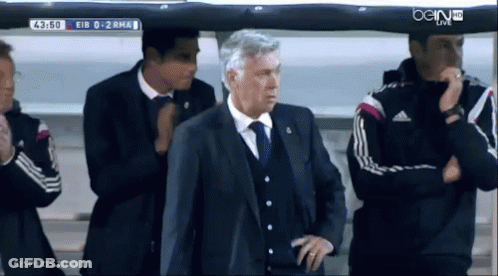 Man In Suit And Tie With Bein HD Live Sign GIF