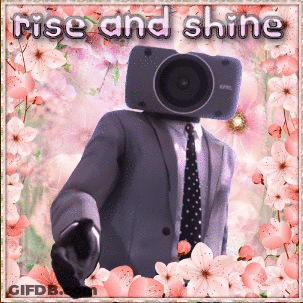 Man In Suit And Tie With Camera Head GIF