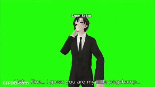 Man In Suit And Tie With Crow Seven On Head GIF