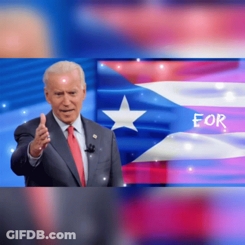 Man In Suit And Tie With Flag Saying For GIF