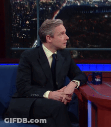 Man In Suit And Tie With Fox News Mug GIF