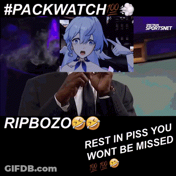 Man In Suit And Tie With Girl Photo Rip Bozo Rest In Piss You Won't Be Missed GIF