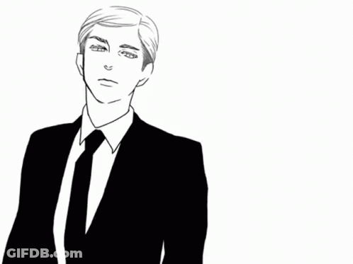 Man In Suit And Tie With Hands In Pockets GIF