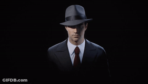 Man In Suit And Tie With Hat GIF