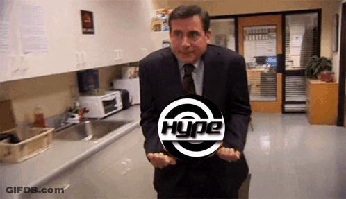 Man In Suit And Tie With Hype Logo GIF