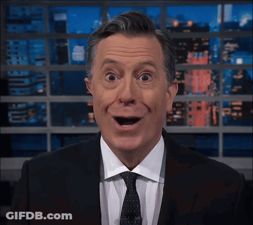 Man In Suit And Tie With Open Mouth GIF