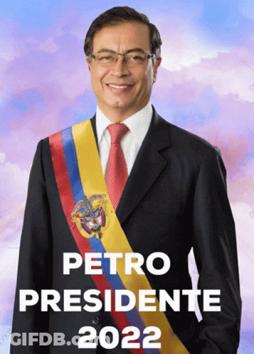 Man In Suit And Tie With Petro Presidente 2022 GIF