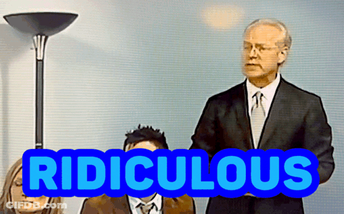 Man In Suit And Tie With Ridiculous Text GIF