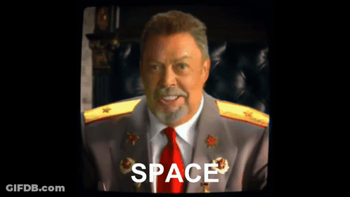 Man In Suit And Tie With Space GIF